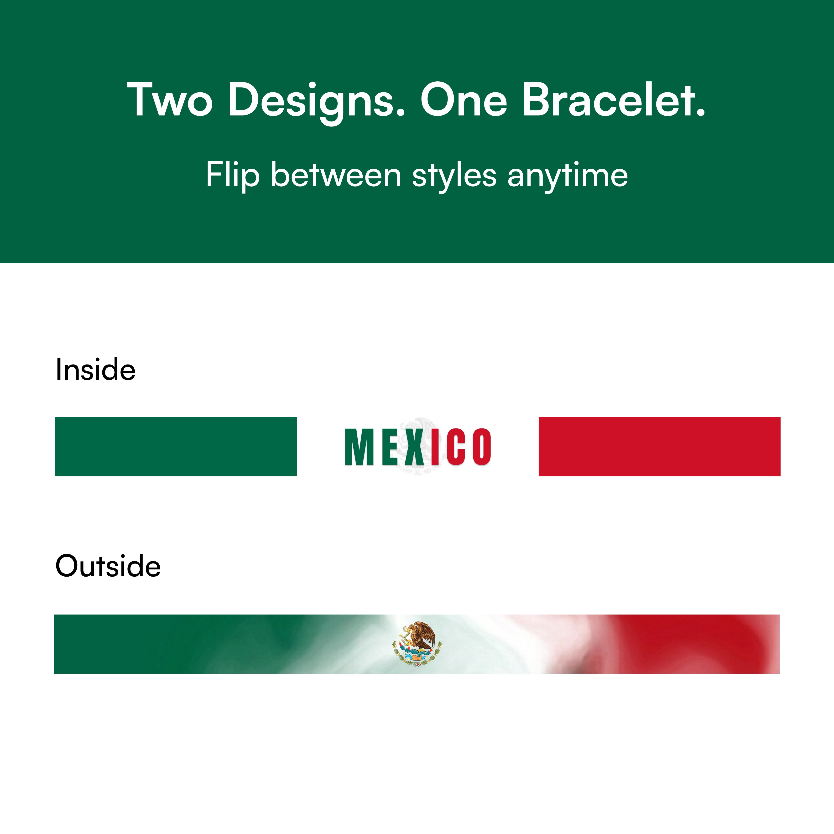 Mexico Reversible Bracelet