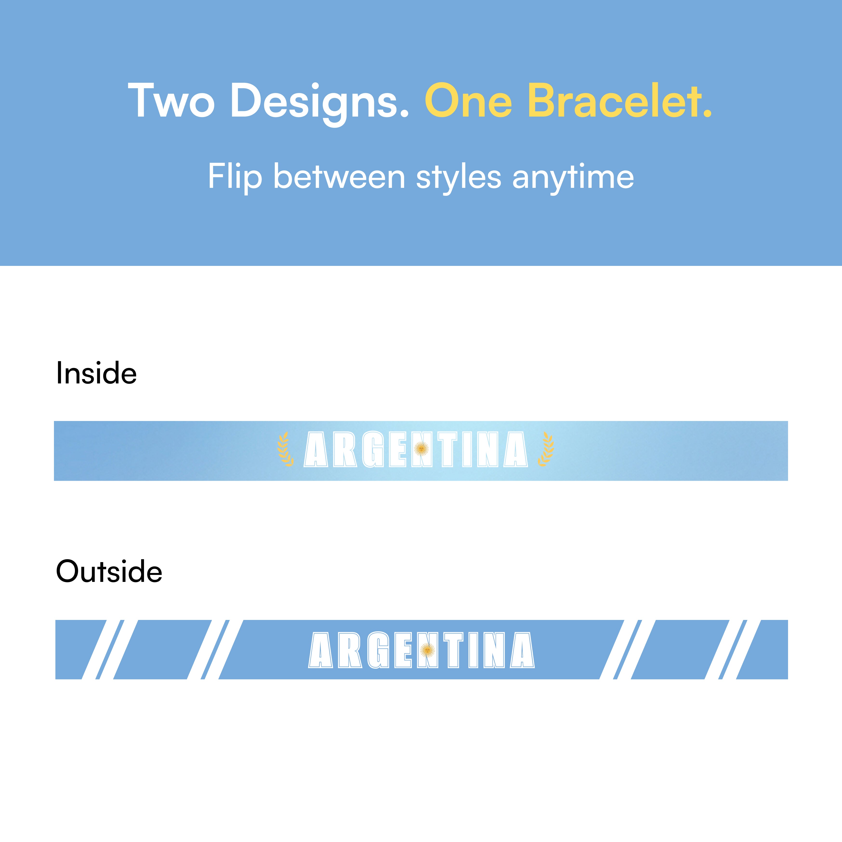 Argentina Reversible Bracelet